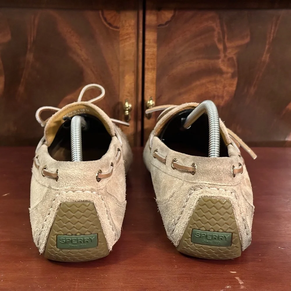 Sperry Beige Suede Moccasin Loafers